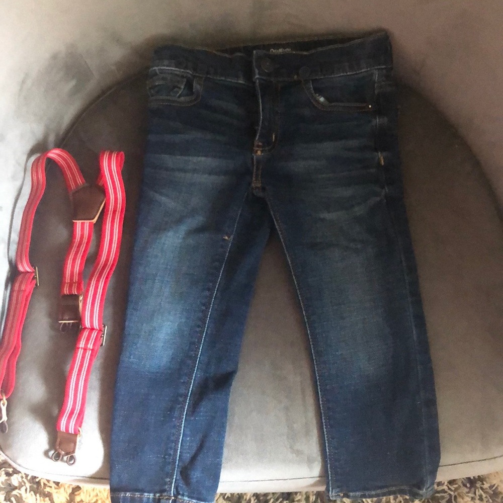 OshKosh B’gosh Jeans and suspenders